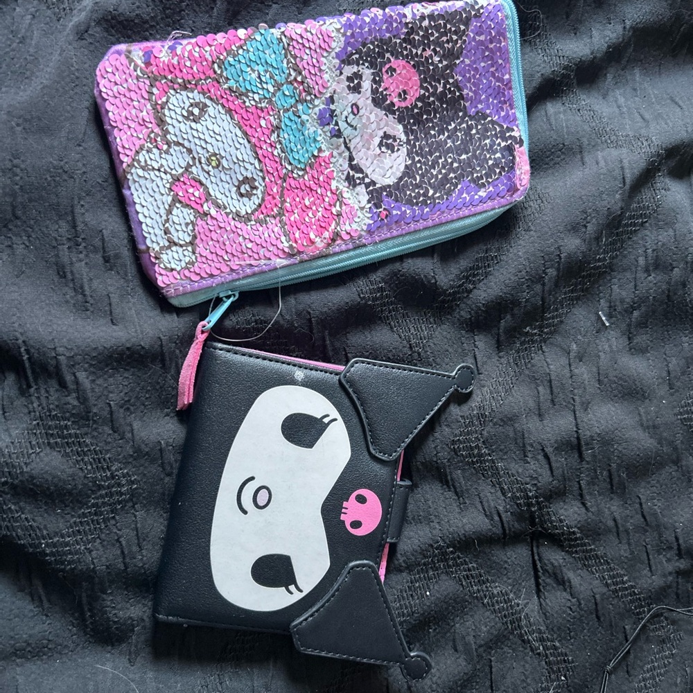 Sanrio wallet  Set - Pink and Black
